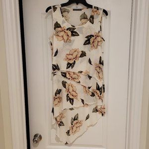 OFF-WHITE FLORAL TUNIC